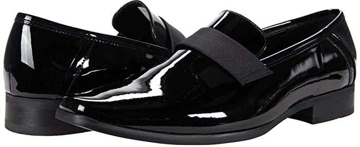 Calvin Klein Patent Leather Men's Black Shoes | ShopStyle