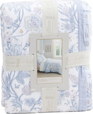 TJMAXX Cotton Jacobean Floral Quilt Set, Cotton/Polyester