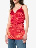 Thumbnail for your product : Helmut Lang Red Ruched Top