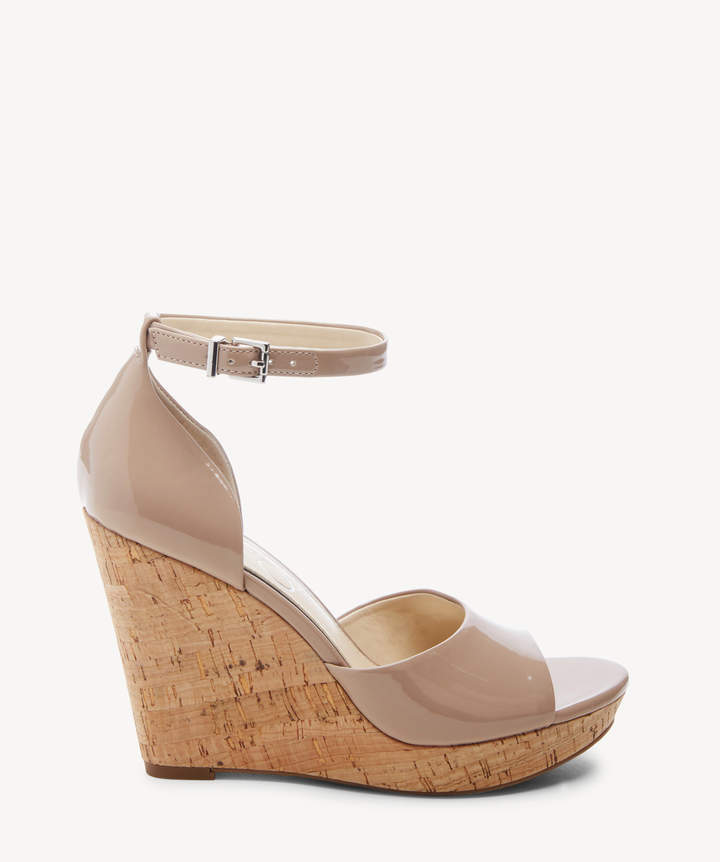 Nude Leather Wedge Shopstyle