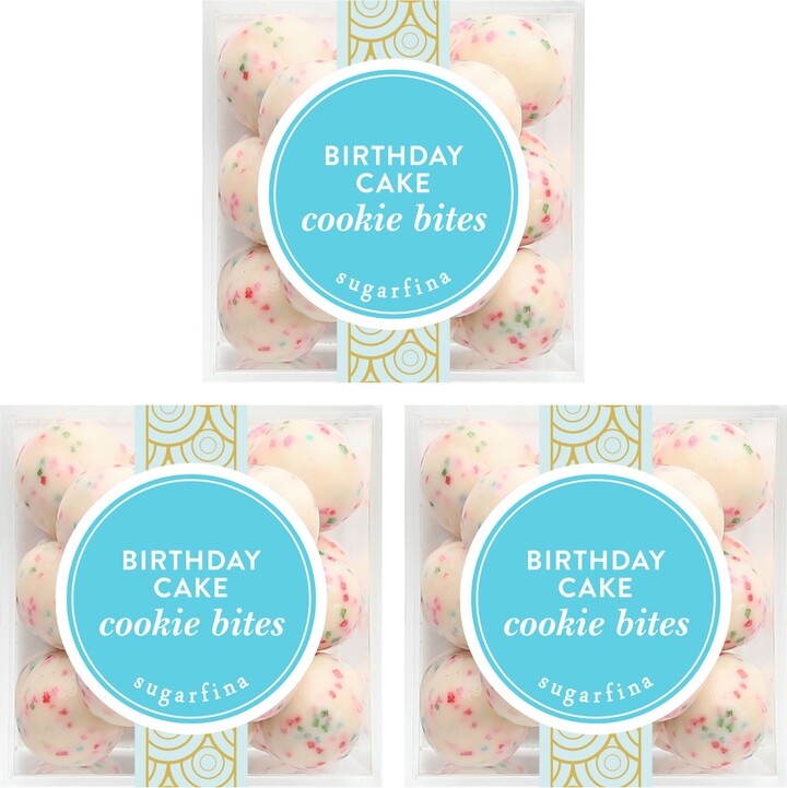 sugarfina Birthday Cake Cookies Set of 3 Candy Cubes