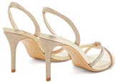 Thumbnail for your product : Sophia Webster Giovanna Glittered-leather Slingback Sandals - Gold