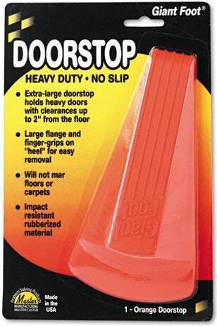 Master Manufacturing Master Caster Doorstop,N-Slip,Giant,Oe 00965