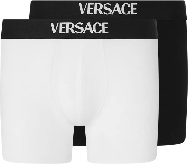 Versace Logo-Waistband Boxer (Pack Of Two)