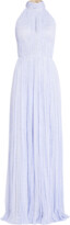 Thumbnail for your product : J. Mendel Lurex Pleated Halter Pleating Gown