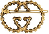 Thumbnail for your product : Gucci Interlocking G crystal-embellished hair clip