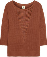 Thumbnail for your product : L'Agence LA't by Open-knit cotton-blend sweater