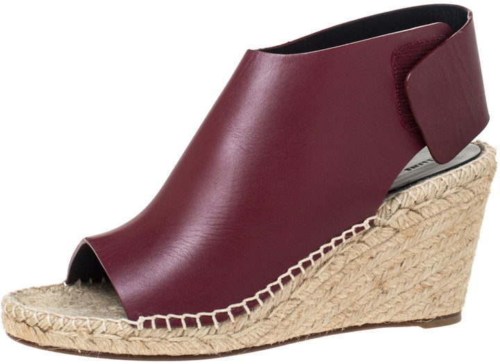 maroon espadrilles
