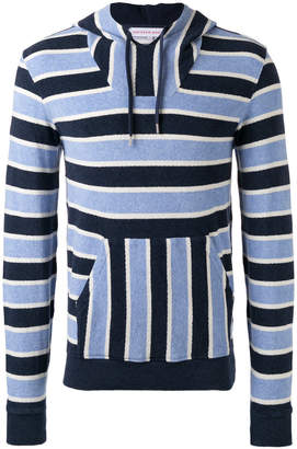 Orlebar Brown striped hooded sweatshirt