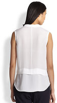 Thumbnail for your product : A.L.C. Ian Silk Sleeveless Shirt