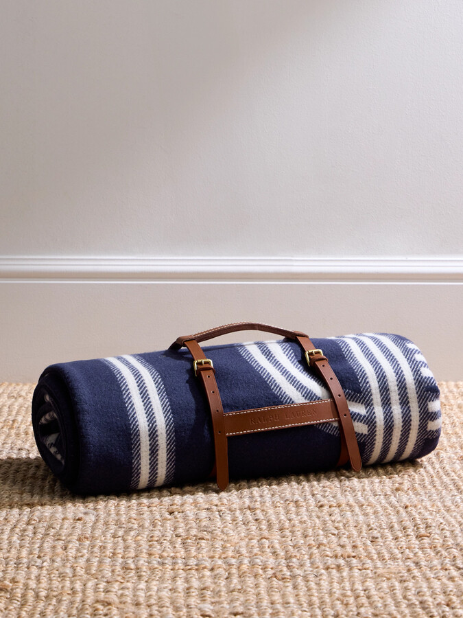 Berken Merino Wool and Cashmere-Blend Jacquard Blanket