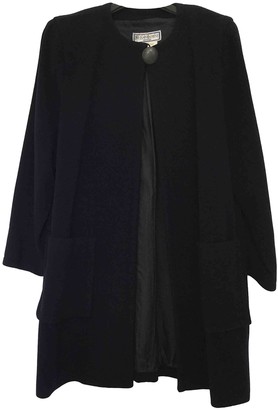 Saint Laurent Blue Wool Coat for Women Vintage