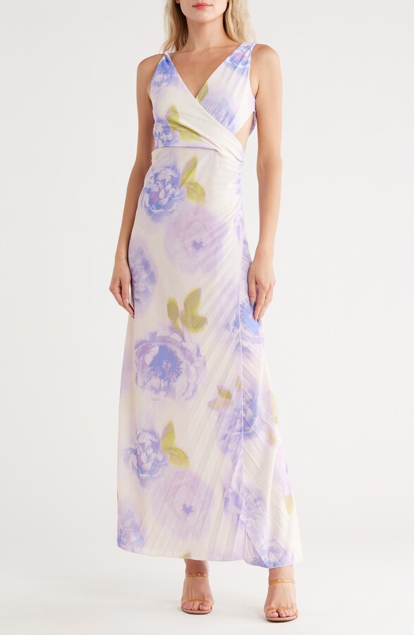 ASOS DESIGN Twist Shoulder Maxi Dress