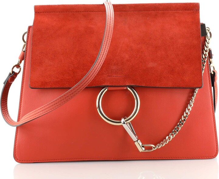 Chloe, Bags, Chloe Faye Bracelet Bag In Red