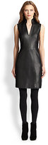 Thumbnail for your product : Akris Punto Faux Leather & Jersey Dress