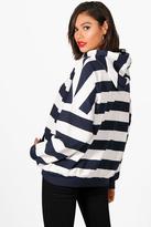 Thumbnail for your product : boohoo Fliss Stripe Oversized Hoodie