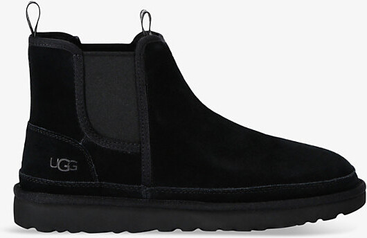 UGG Mens Black Neumel Suede Chelsea Ankle Boots Eur 46 / 12 Uk Men