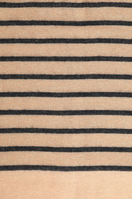 Brunello Cucinelli Striped Metallic Intarsia-knit Scarf