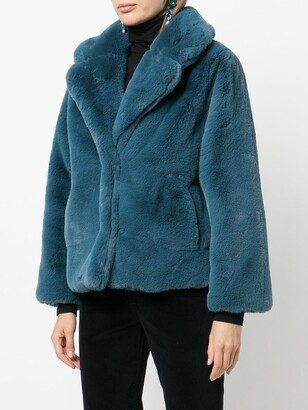 Apparis Milly buttoned-up faux-fur coat