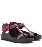 Thumbnail for your product : Balenciaga Classic Strap T Bar Leather Sandals