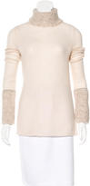 Thumbnail for your product : Tory Burch Bouclé-Accented Turtleneck Sweater