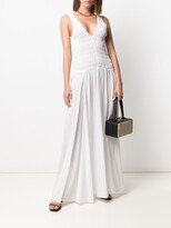 Thumbnail for your product : Forte Forte V-neck smocked maxi dress