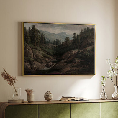 Millwood Pines Vintage Landscape CDLXXXIII - Floater Frame Print on Canvas