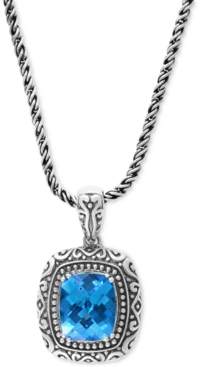 Effy Balissima by Blue Topaz (6-2/3 ct. t.w.) Pendant Necklace in Sterling Silver