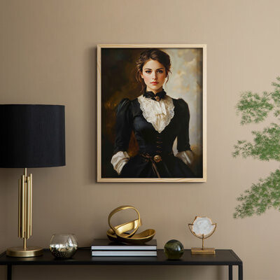 Lark Manor WOMEN Series CLXXXVI Framed Print - Solid Wood