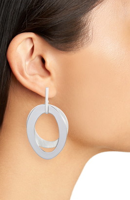 Halogen Modern Organic Layered Drop Earrings