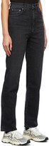 Thumbnail for your product : AGOLDE Black Pinch Waist High-Rise Kick Jeans