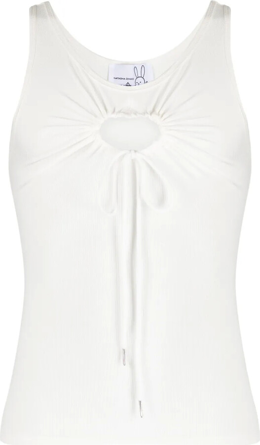 Natasha Zinko Heart scoop-neck tank top