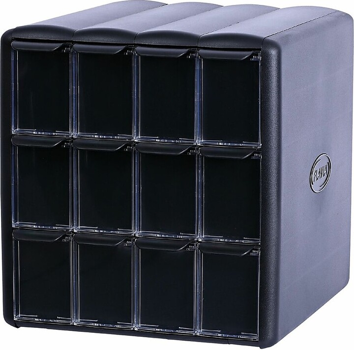 Flavia 12 Compartment Plastic Coffee Freshpack Merchandiser, Black (MDR9180)