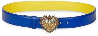 Dolce & Gabbana Heart Buckle Leather Belt