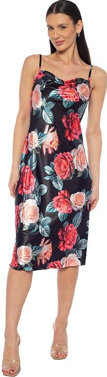 Women's bebe Satin Midi Slip Dress