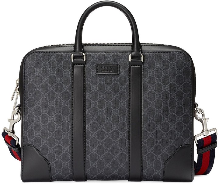 Gucci GG Supreme briefcase - ShopStyle
