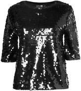Thumbnail for your product : boohoo Tall Boxy Sequin Crop Top