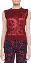 Thumbnail for your product : Marc Jacobs Sleeveless Floral Sweater, Burgundy