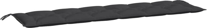Garden Bench Cushion Black 78.7"x19.7"x2.8" Oxford Fabric