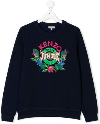 Kenzo Kids jungle motif sweatshirt