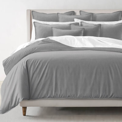 6ix Tailors Fine Linens Elsie Linen Look Duvet Cover Set 8 Piece