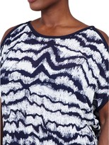 Thumbnail for your product : M&Co Izabel Curve tie dye cold shoulder t-shirt