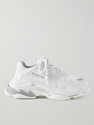 Balenciaga Triple S Mesh and Faux Leather Sneakers - ShopStyle