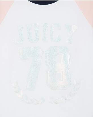 Juicy Couture Juicy 78 Baseball Tee for Girls