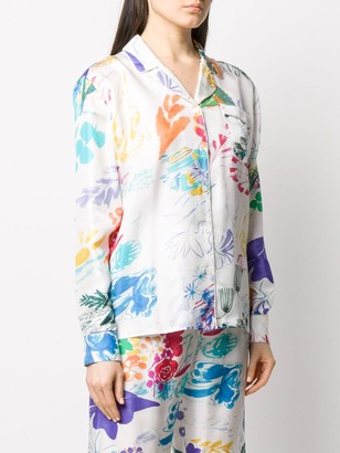 Soulland Lia printed pyjama-style shirt