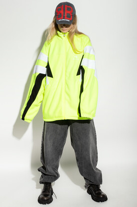 Balenciaga Oversize Fleece Tracksuit Jacket Women's Neon - ShopStyle