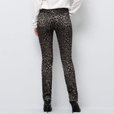 Thumbnail for your product : Soft Grey Slim-Fit Panther Print Jacquard Trousers, Inside Leg 76 cm