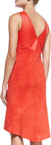 Thumbnail for your product : Rag and Bone 3856 Rag & Bone Gracie Leather/Suede Sleeveless Dress