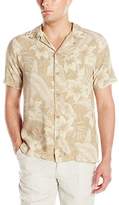 Thumbnail for your product : Caribbean Joe Men's Slim Fit Short Sleeve Button up Tonal Rayon Hawaiian Shirt