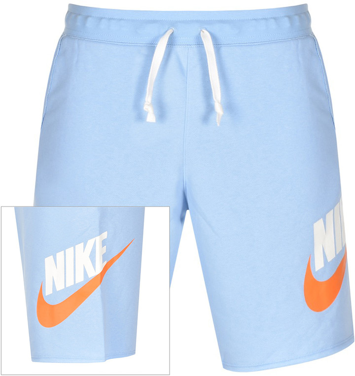 nike festival shorts in dusty blue